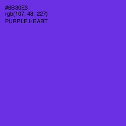 #6B30E3 - Purple Heart Color Image