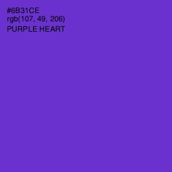 #6B31CE - Purple Heart Color Image