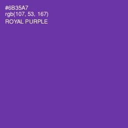 #6B35A7 - Royal Purple Color Image