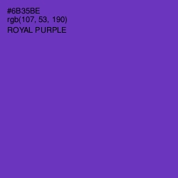 #6B35BE - Royal Purple Color Image