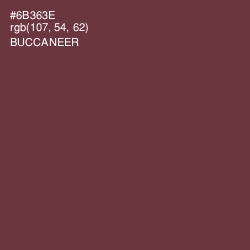 #6B363E - Buccaneer Color Image