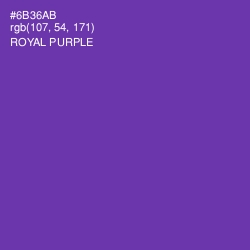 #6B36AB - Royal Purple Color Image