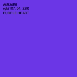 #6B36E5 - Purple Heart Color Image