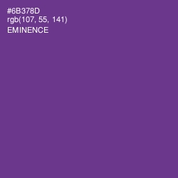 #6B378D - Eminence Color Image