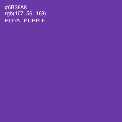 #6B38A8 - Royal Purple Color Image