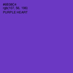 #6B38C4 - Purple Heart Color Image