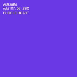 #6B38E6 - Purple Heart Color Image