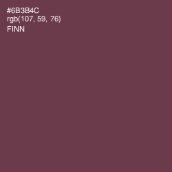 #6B3B4C - Finn Color Image