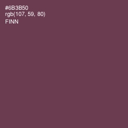 #6B3B50 - Finn Color Image