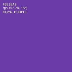 #6B3BA8 - Royal Purple Color Image