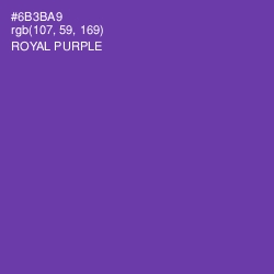 #6B3BA9 - Royal Purple Color Image