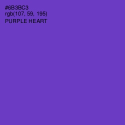 #6B3BC3 - Purple Heart Color Image