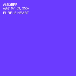 #6B3BFF - Purple Heart Color Image