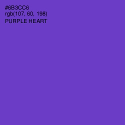 #6B3CC6 - Purple Heart Color Image