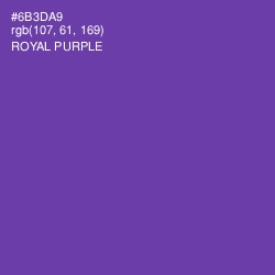 #6B3DA9 - Royal Purple Color Image