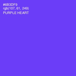 #6B3DF9 - Purple Heart Color Image