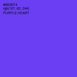 #6B3EF4 - Purple Heart Color Image