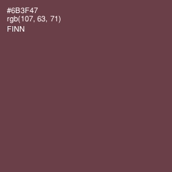 #6B3F47 - Finn Color Image