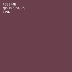 #6B3F4B - Finn Color Image