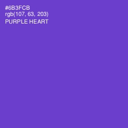#6B3FCB - Purple Heart Color Image