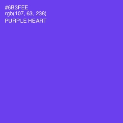 #6B3FEE - Purple Heart Color Image