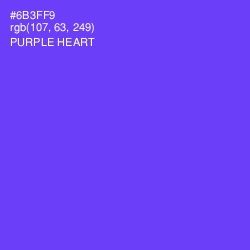 #6B3FF9 - Purple Heart Color Image