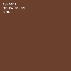 #6B402D - Spice Color Image