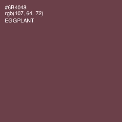 #6B4048 - Eggplant Color Image