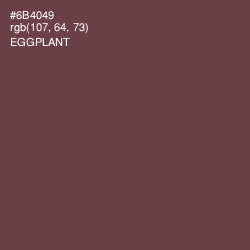 #6B4049 - Eggplant Color Image
