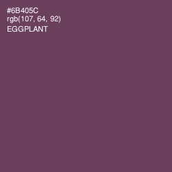 #6B405C - Eggplant Color Image