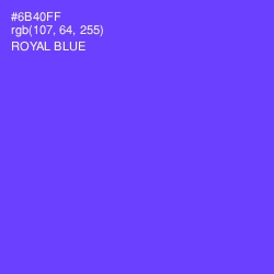 #6B40FF - Royal Blue Color Image