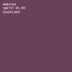 #6B415A - Eggplant Color Image