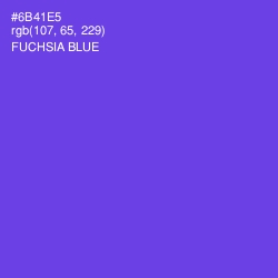 #6B41E5 - Fuchsia Blue Color Image