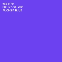 #6B41F0 - Fuchsia Blue Color Image