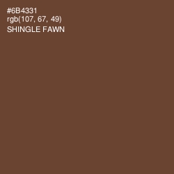 #6B4331 - Shingle Fawn Color Image