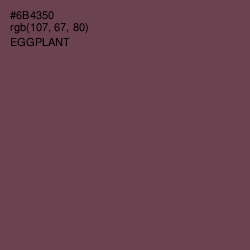 #6B4350 - Eggplant Color Image