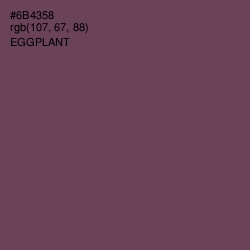 #6B4358 - Eggplant Color Image