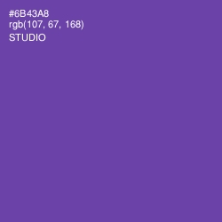 #6B43A8 - Studio Color Image