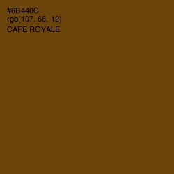 #6B440C - Cafe Royale Color Image