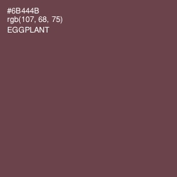 #6B444B - Eggplant Color Image