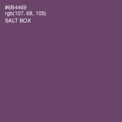 #6B4469 - Salt Box Color Image