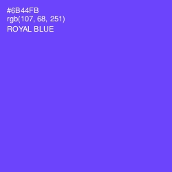 #6B44FB - Royal Blue Color Image