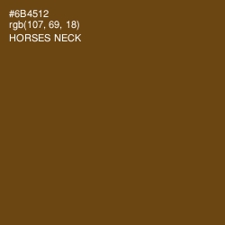 #6B4512 - Horses Neck Color Image