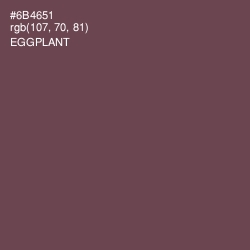 #6B4651 - Eggplant Color Image