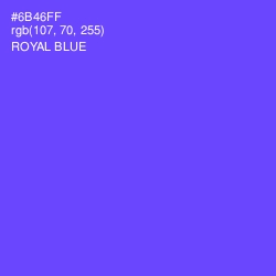 #6B46FF - Royal Blue Color Image