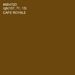 #6B470D - Cafe Royale Color Image
