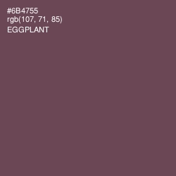 #6B4755 - Eggplant Color Image