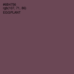 #6B4756 - Eggplant Color Image