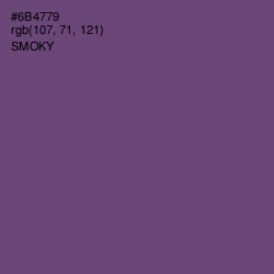 #6B4779 - Smoky Color Image