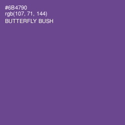 #6B4790 - Butterfly Bush Color Image